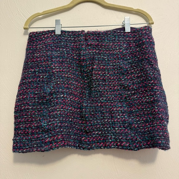 Women’s J.Crew Stylish Multicolor Tweed Mini Skirt Size 10 - Picture 2 of 3